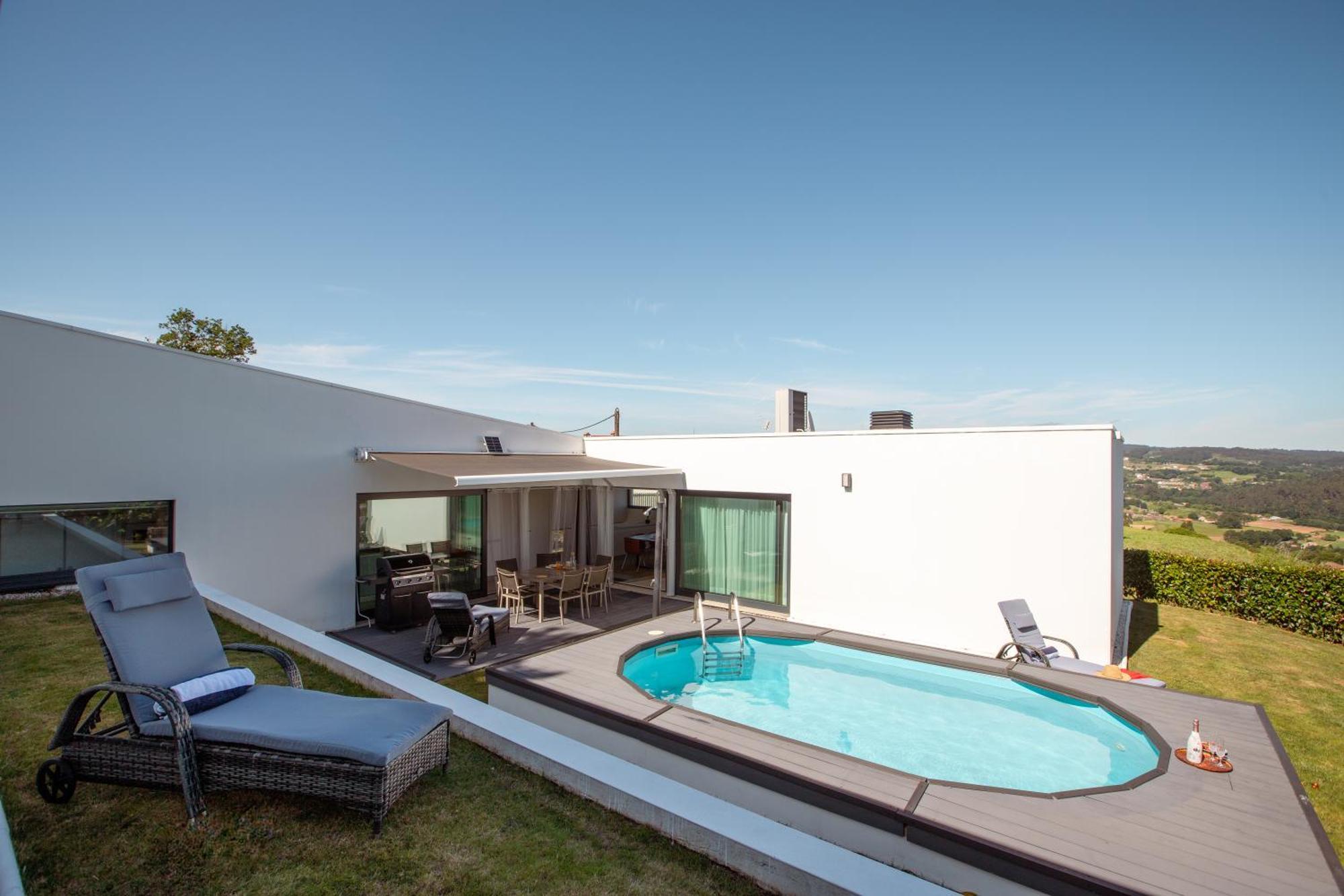 Villa Con Piscina Y Jardin, Santiago De Compostela Teo ภายนอก รูปภาพ